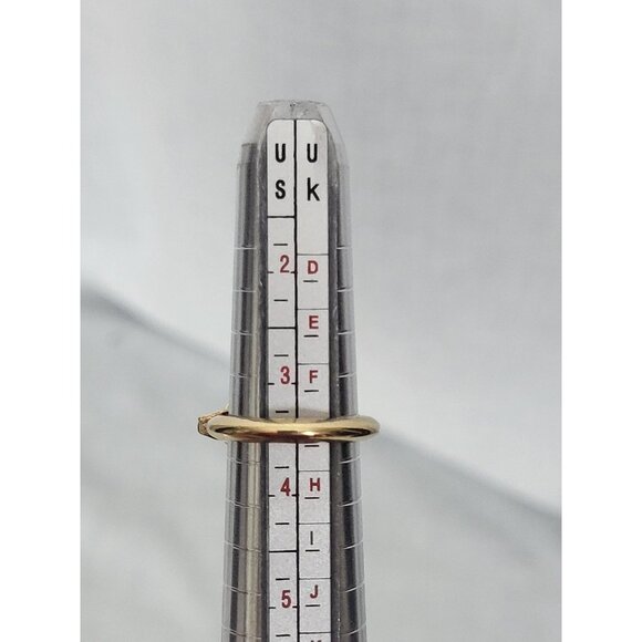 Vintage Avon Braided Rope Faux Pearl Ring Size 3.5-4.5 Gold Tone Pinky Knotted - Picture 8 of 9